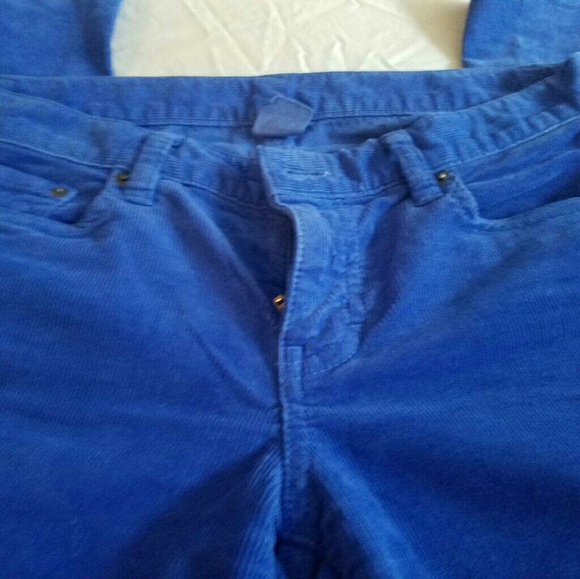 Jcrew royal blue corduroy pants size 26r. - Picture 2 of 8